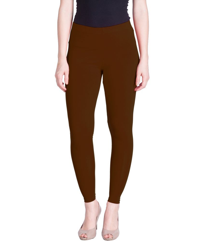     			Lux Lyra - Brown Cotton Women's Leggings ( Pack of 1 )