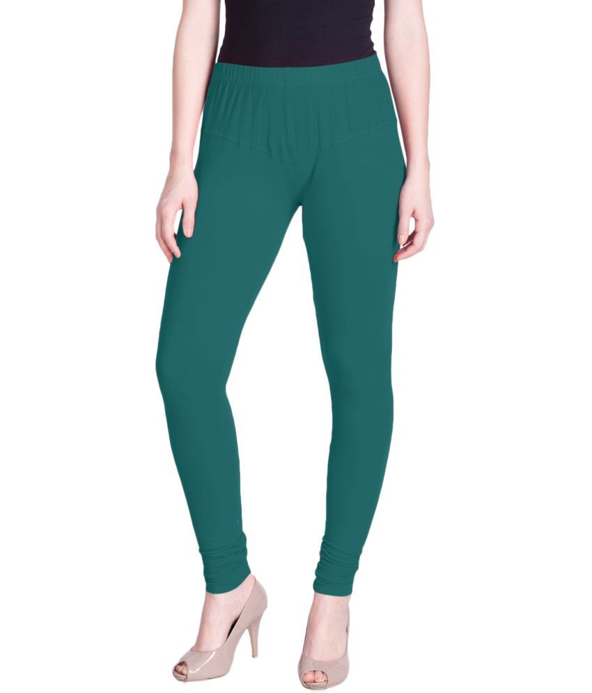     			Lux Lyra - Green Cotton Women's Leggings ( Pack of 1 )