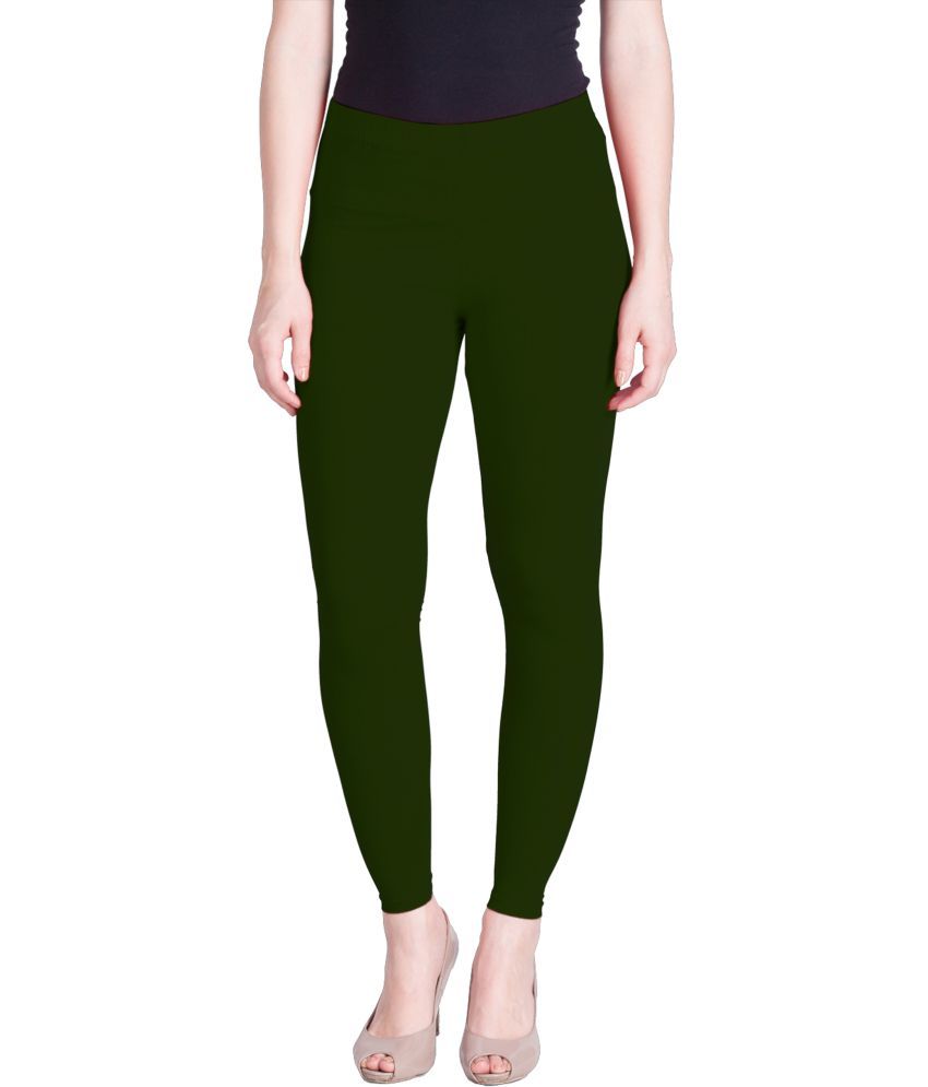     			Lux Lyra - Green Cotton Women's Leggings ( Pack of 1 )