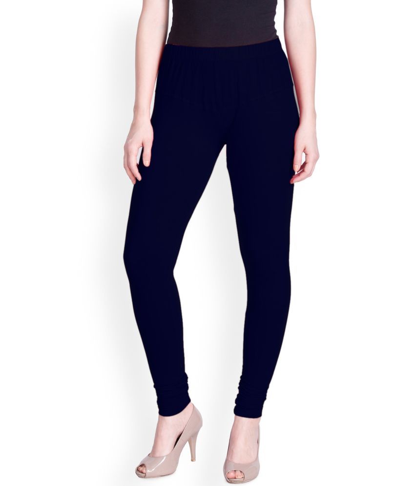     			Lux Lyra - Navy Blue Cotton Women's Leggings ( Pack of 1 )