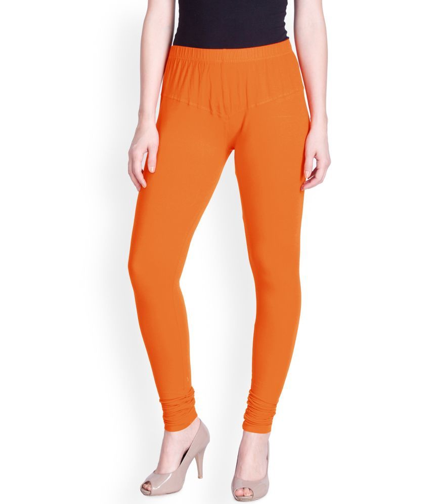     			Lux Lyra - Orange Cotton Women's Leggings ( Pack of 1 )