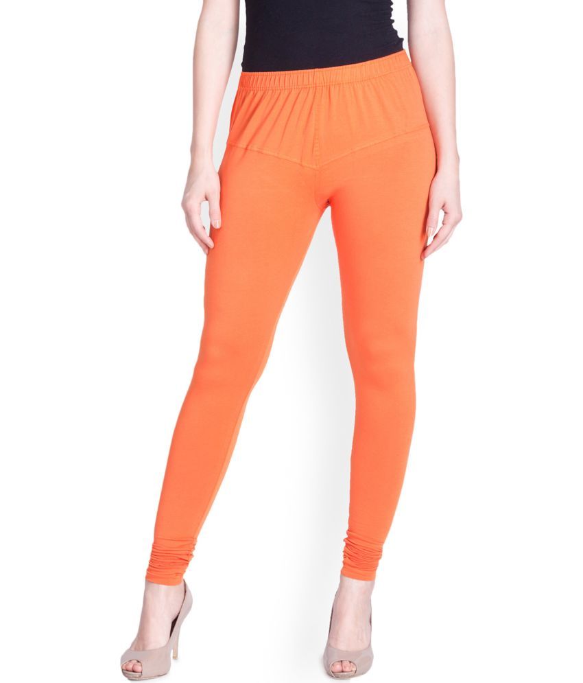     			Lux Lyra - Orange Cotton Women's Leggings ( Pack of 1 )