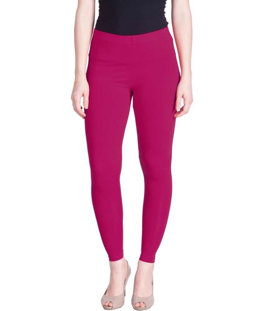     			Lux Lyra - Pink Cotton Women's Leggings ( Pack of 1 )