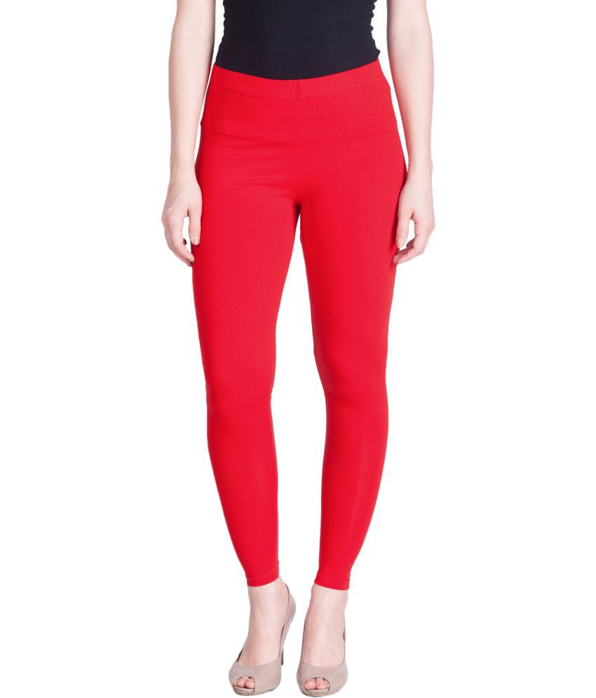     			Lux Lyra - Red Cotton Women's Leggings ( Pack of 1 )