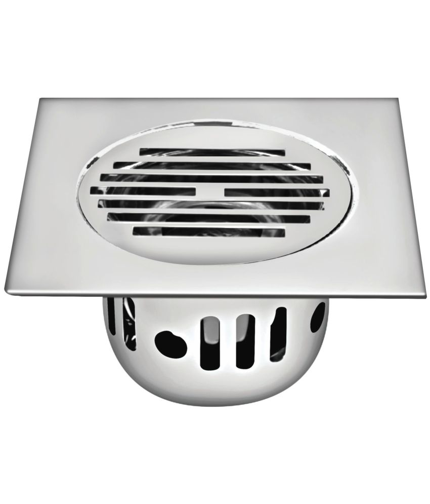     			SANJAY CHILLY Square Classic Anti Cockroach Trap/Grating/Jali Floor Drain (6x6 Inch)