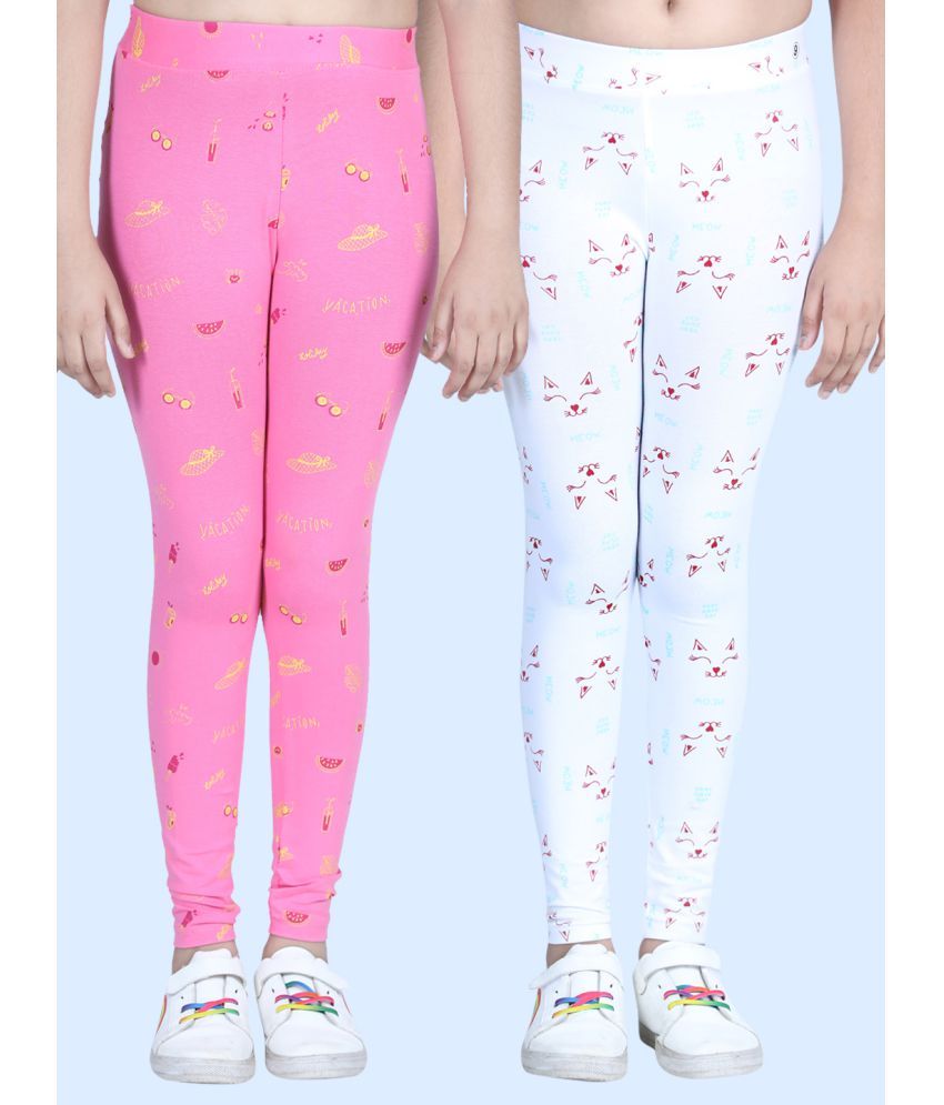     			StyleStone - Multicolor Lycra Girls Leggings ( Pack of 2 )