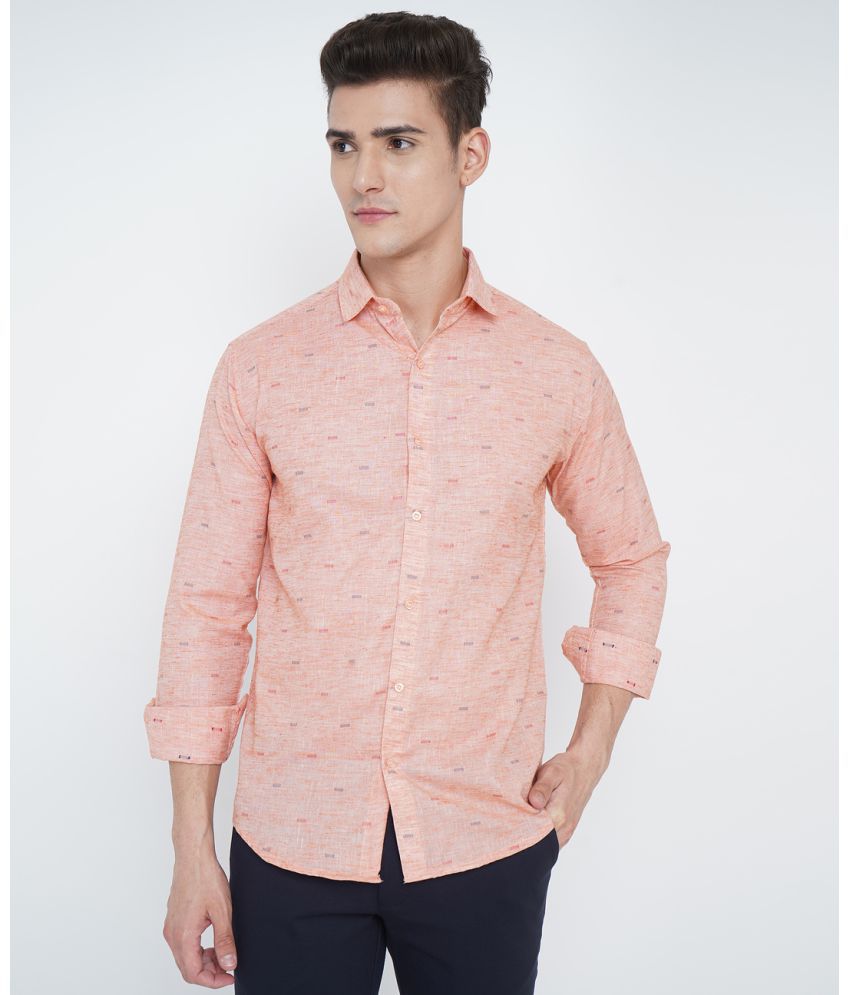     			VERTUSY - Orange Cotton Regular Fit Men's Casual Shirt ( Pack of 1 )