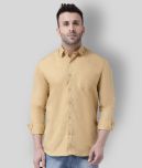 Hangup - Khaki Cotton Slim Fit Men's Casual Shirt ( Pack of 1 )