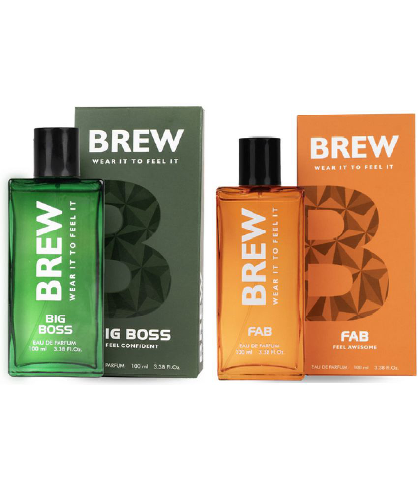    			Brew - BIGBOSS AND FAB Eau De Parfum (EDP) For Unisex 200 ML ( Pack of 2 )