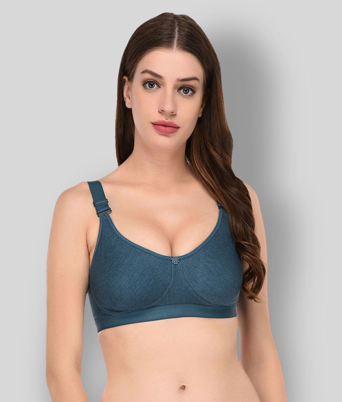     			Elina Cotton Non Padded Women's T-Shirt Bra ( Green )