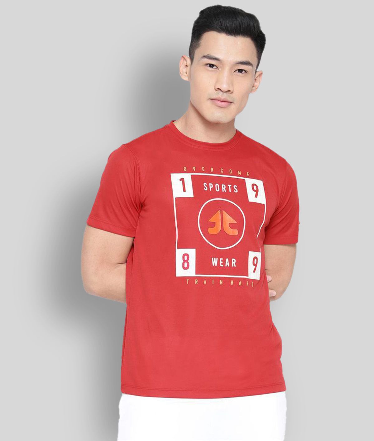     			OFF LIMITS - Red Polyester Regular Fit Men's Sports T-Shirt ( Pack of 1 )