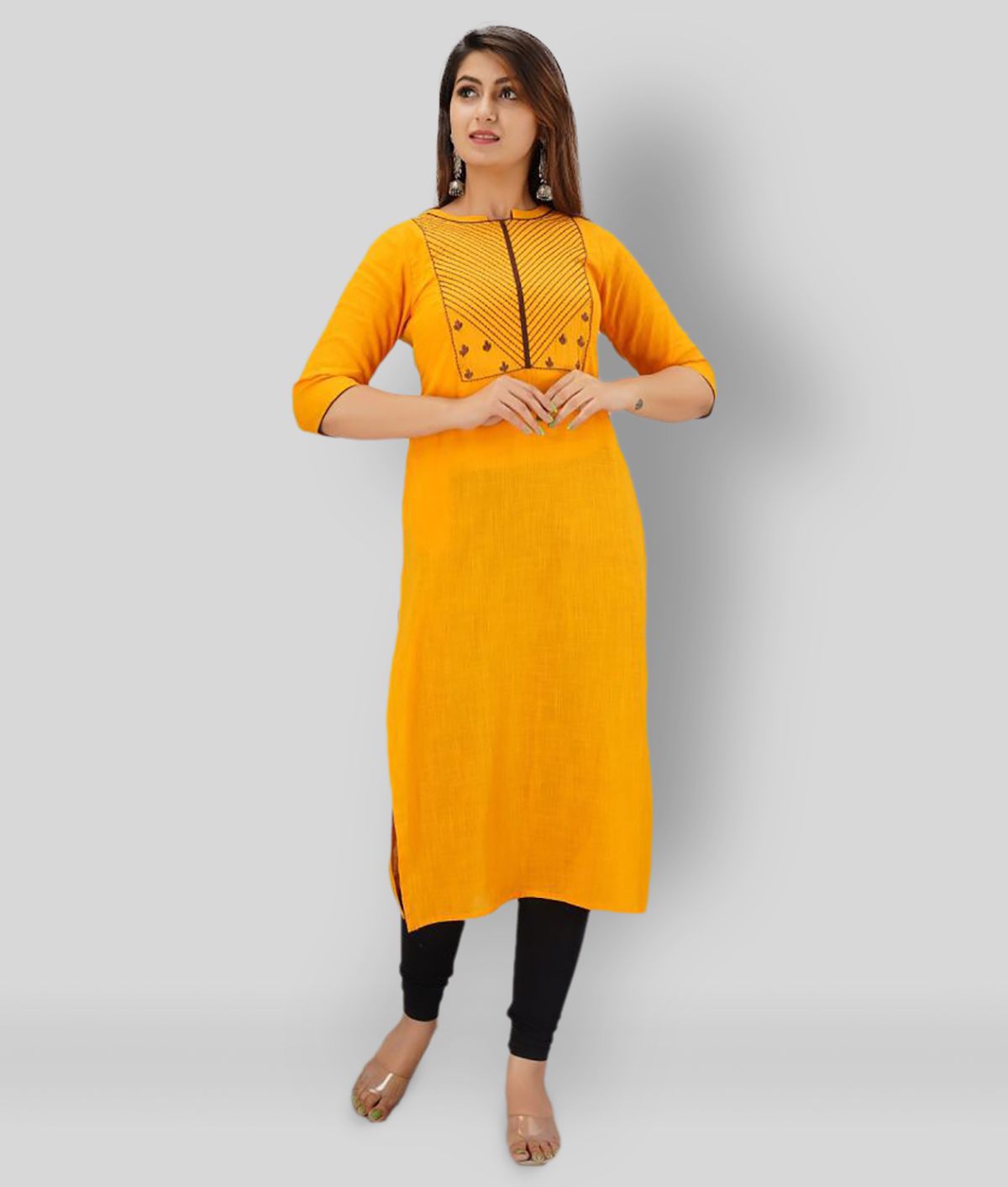 Kapadia  Green Rayon Womens Straight Kurti  Pack of 1   Buy Kapadia   Green Rayon Womens Straight Kurti  Pack of 1  Online at Best Prices in  India on Snapdeal