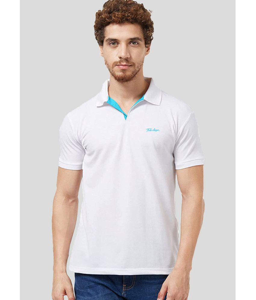     			TAB91 - White Polyester Regular Fit Men's Polo T Shirt ( Pack of 1 )