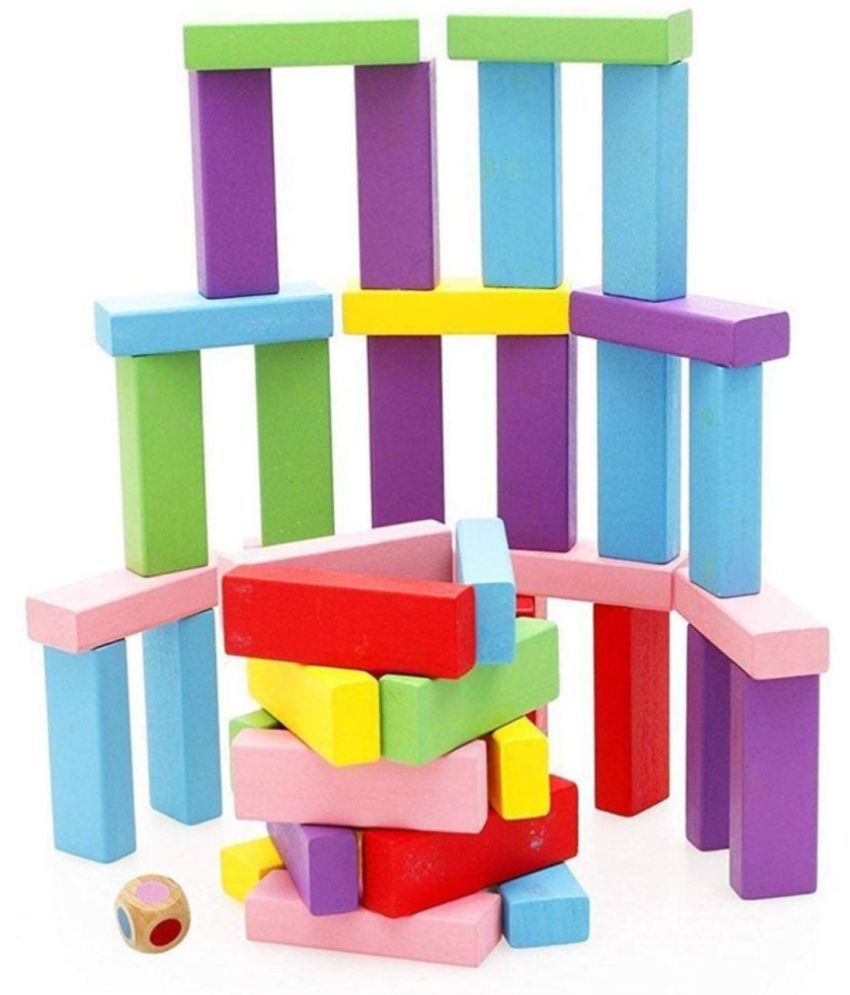 THRIFTKART Wooden Blocks Tumbling Stacking Zenga for Toddlers and Kids