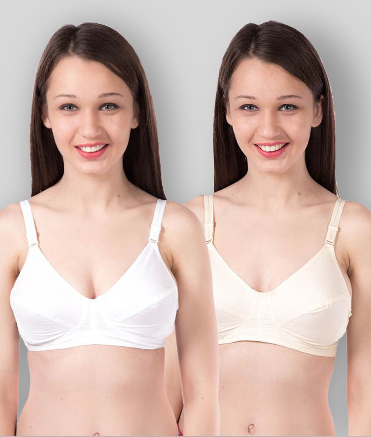     			Feelings Pack of 2 Cotton Women's Shaping Bra ( Multi Color )