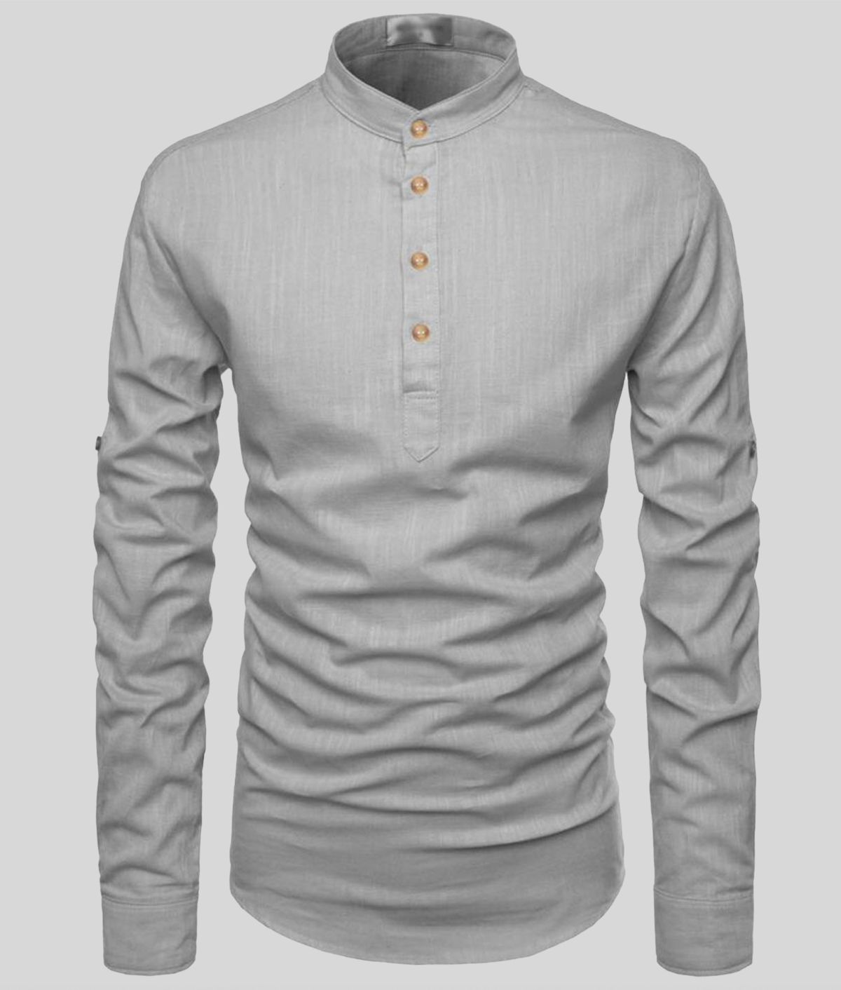     			Vida Loca - Grey Cotton Slim Fit Men's Casual Shirt (Pack of 1 )