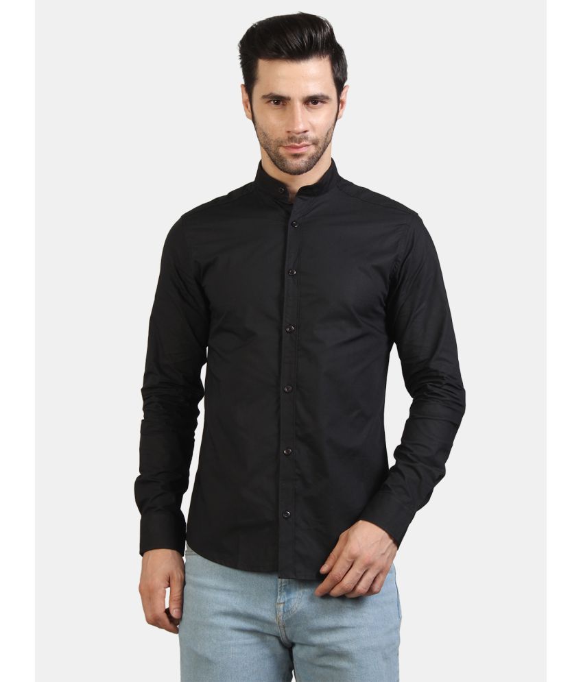     			Life Roads - Black Cotton Slim Fit Men's Casual Shirt ( Pack of 1 )