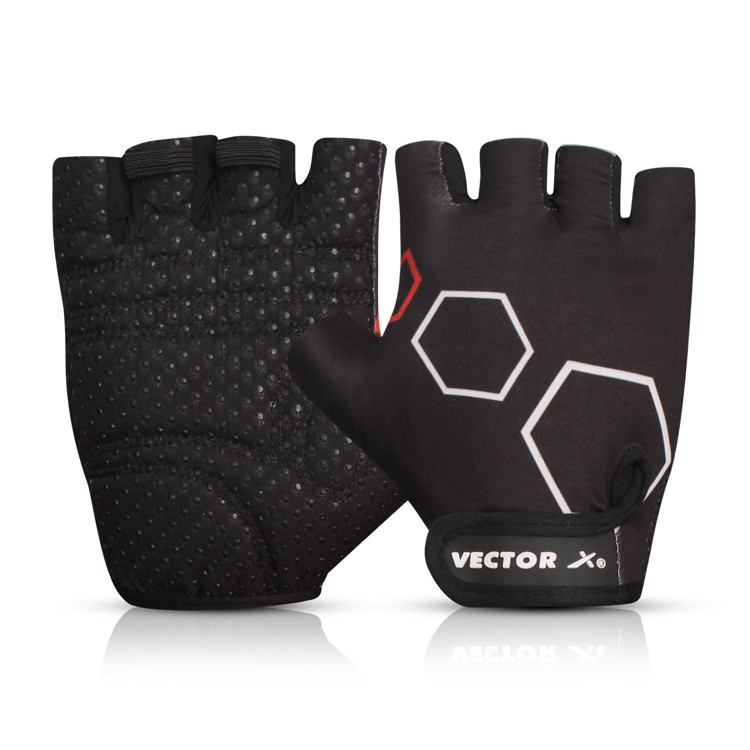     			Vector X Black Gym Gloves