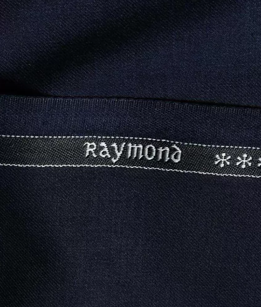 Raymond Men's 25% Wool Super 90's Self Design Unstitched Suiting Fabric  (Light Worsted Grey)