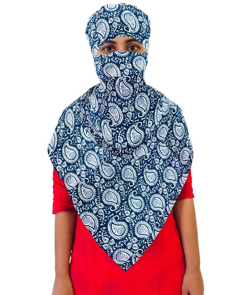     			DEEPNYRA - LIVING STYLE - Blue Cotton Women's Scarf ( Pack of 1 )