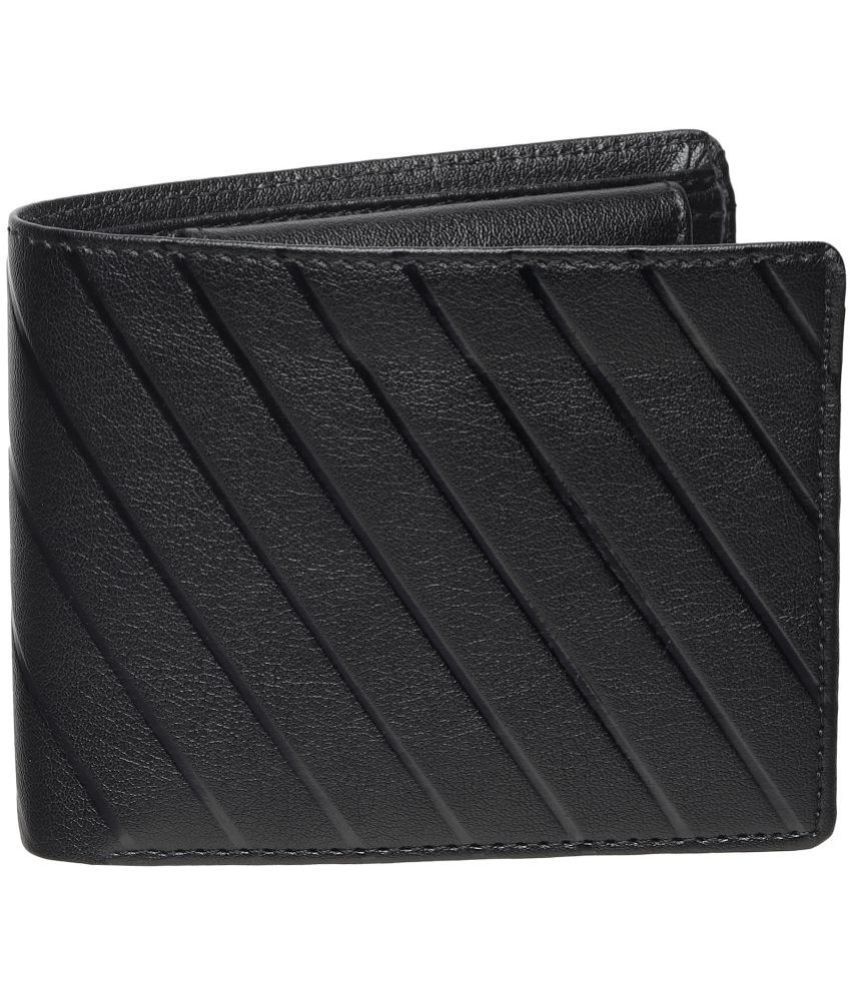     			Loopa - Black PU Men's Regular Wallet ( Pack of 1 )