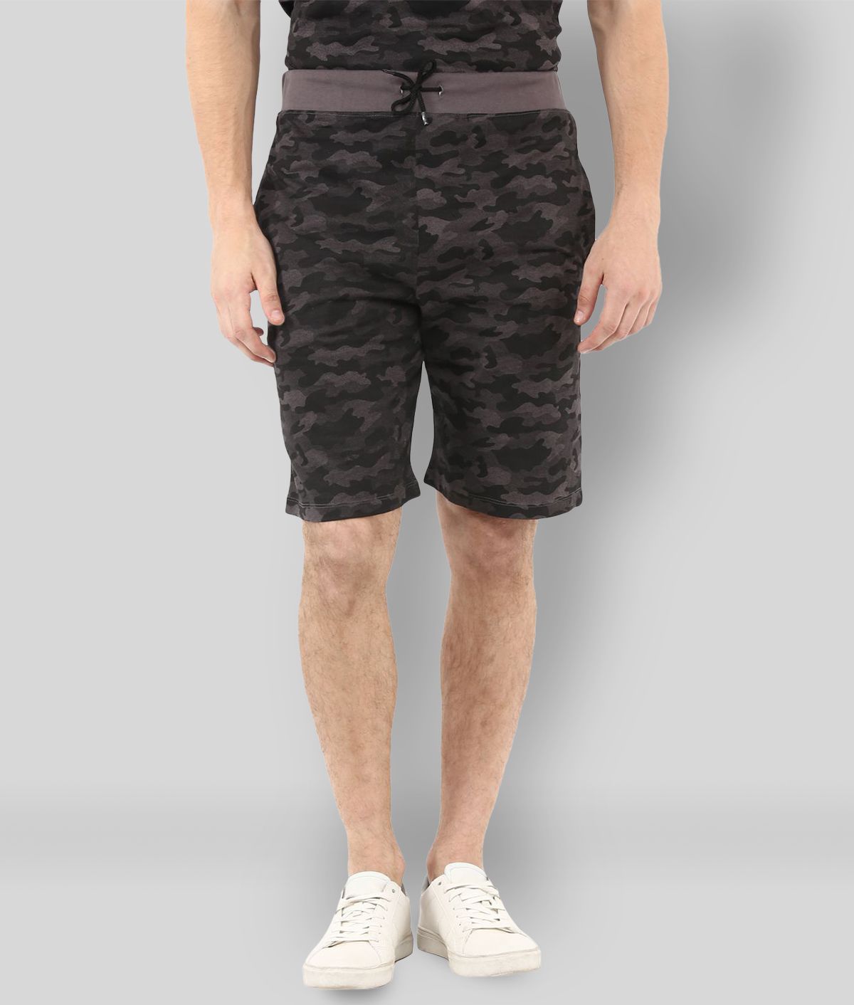 Urbano Fashion - Grey Cotton Men's Shorts ( Pack of 1 )