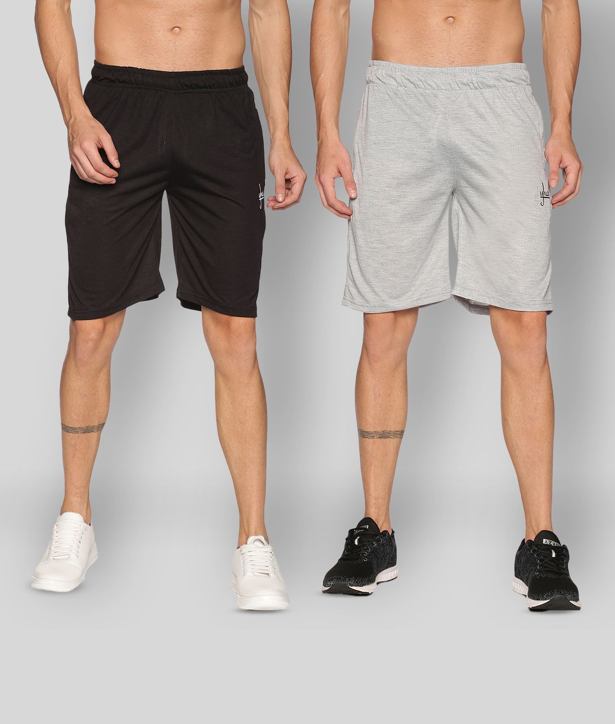     			YHA - Multi Cotton Blend Men's Shorts ( Pack of 2 )