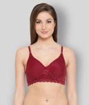 Clovia Poly Cotton Lightly Padded Women's T-Shirt Bra ( Maroon )