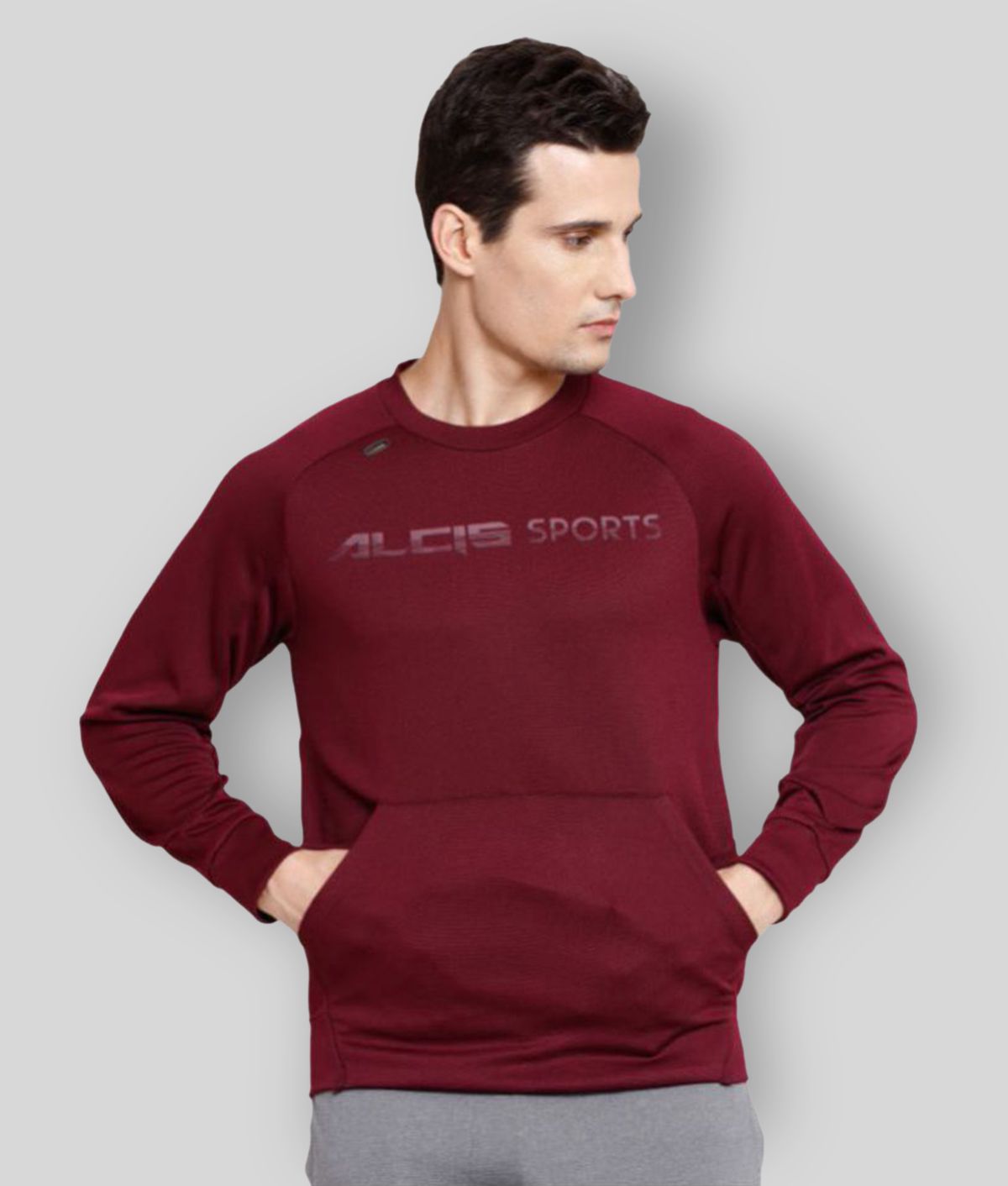     			Alcis - Maroon Polyester Men's Running Sweatshirt ( Pack of 1 )