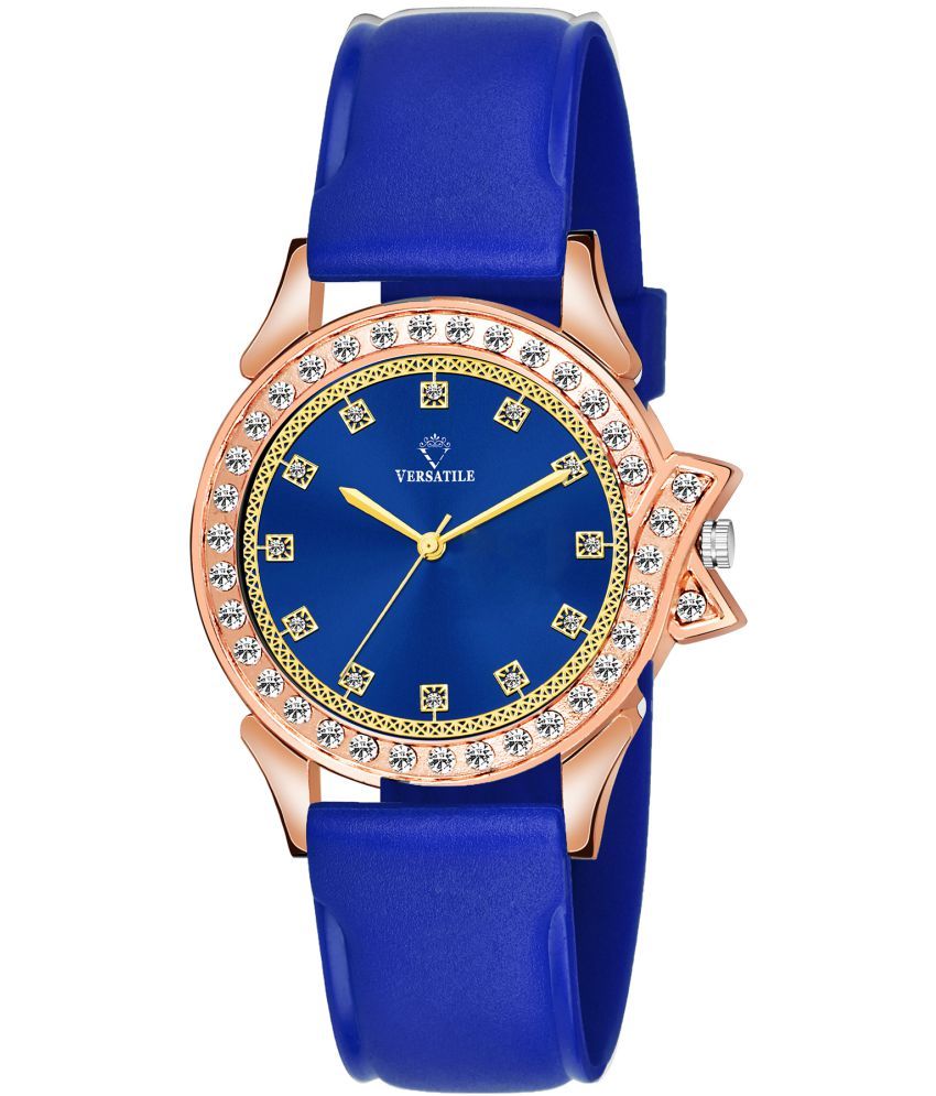     			Versatile - Blue Silicon Analog Womens Watch