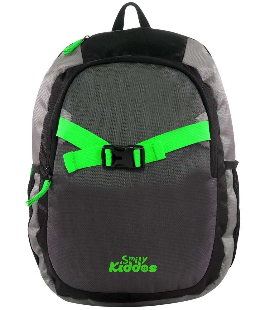     			smilykiddos bag 20 Ltrs Green Polyester College Bag