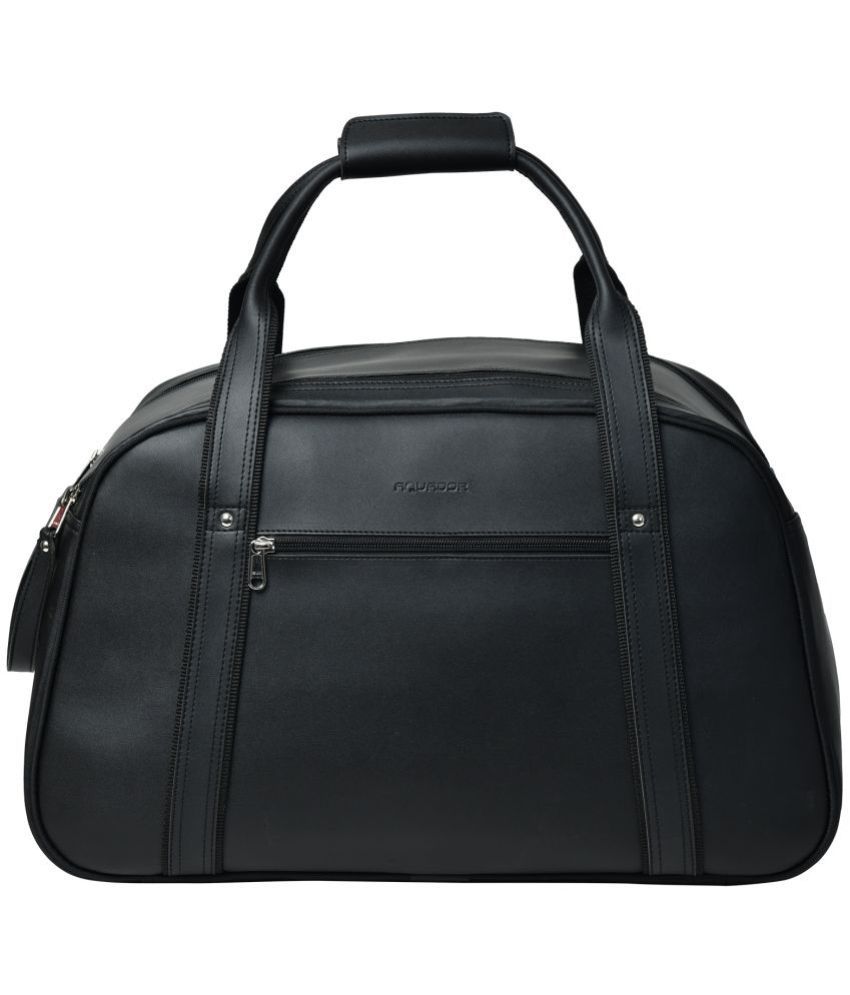     			AQUADOR - Black Artificial Leather Duffle Bag