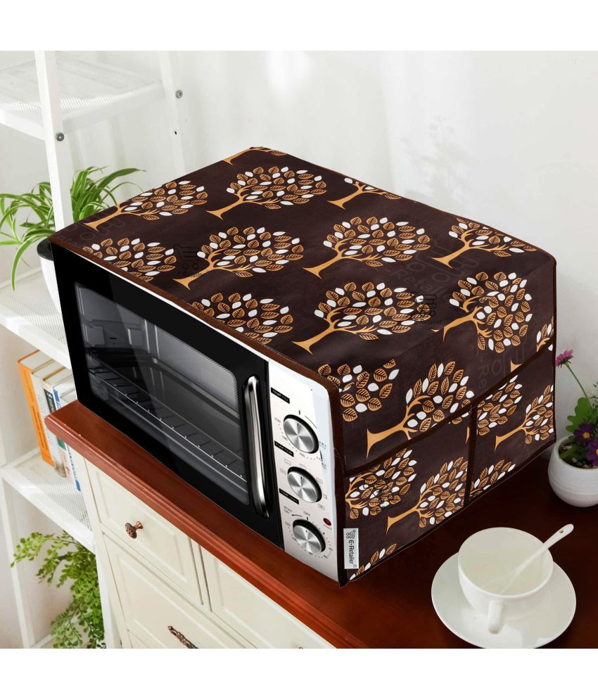     			E-Retailer Single Polyester Brown Microwave Oven Cover - 23-25L