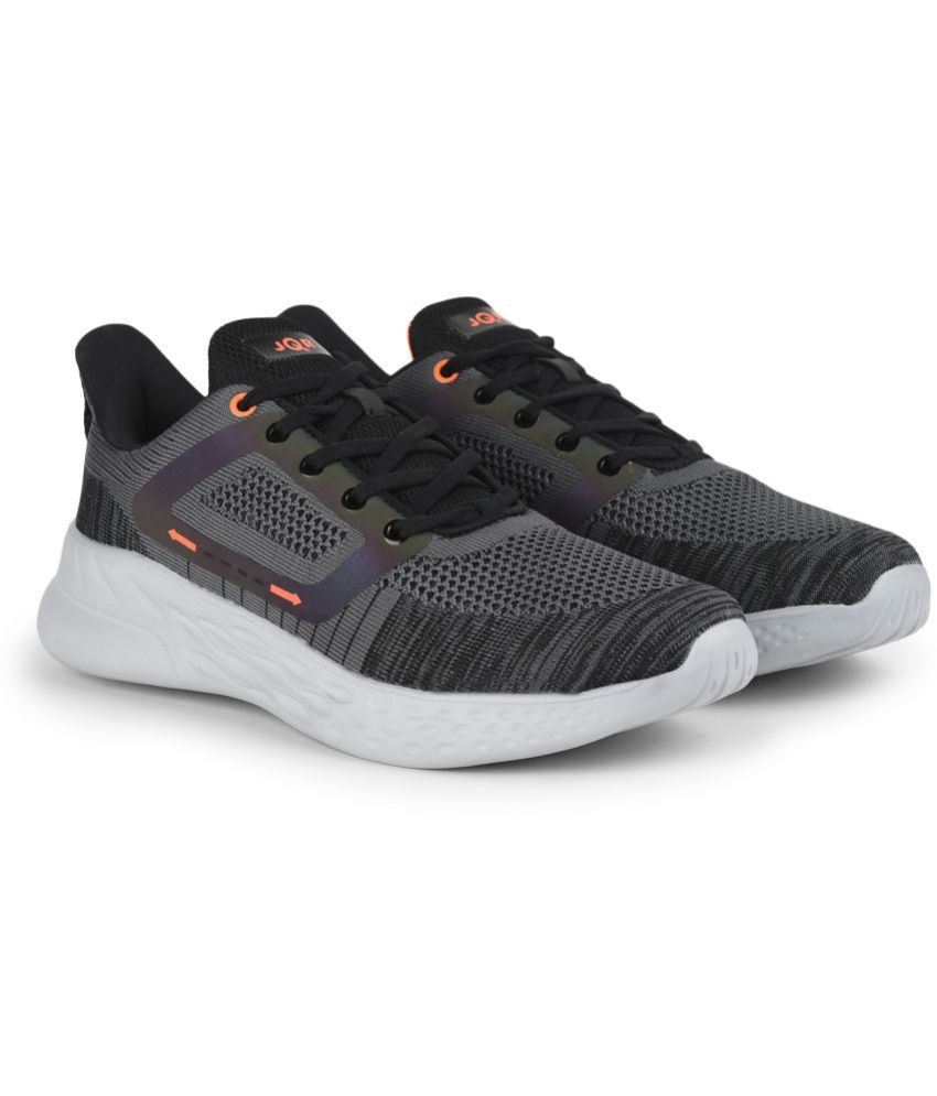     			JQR - LEPPI Dark Grey Men's Sports Running Shoes