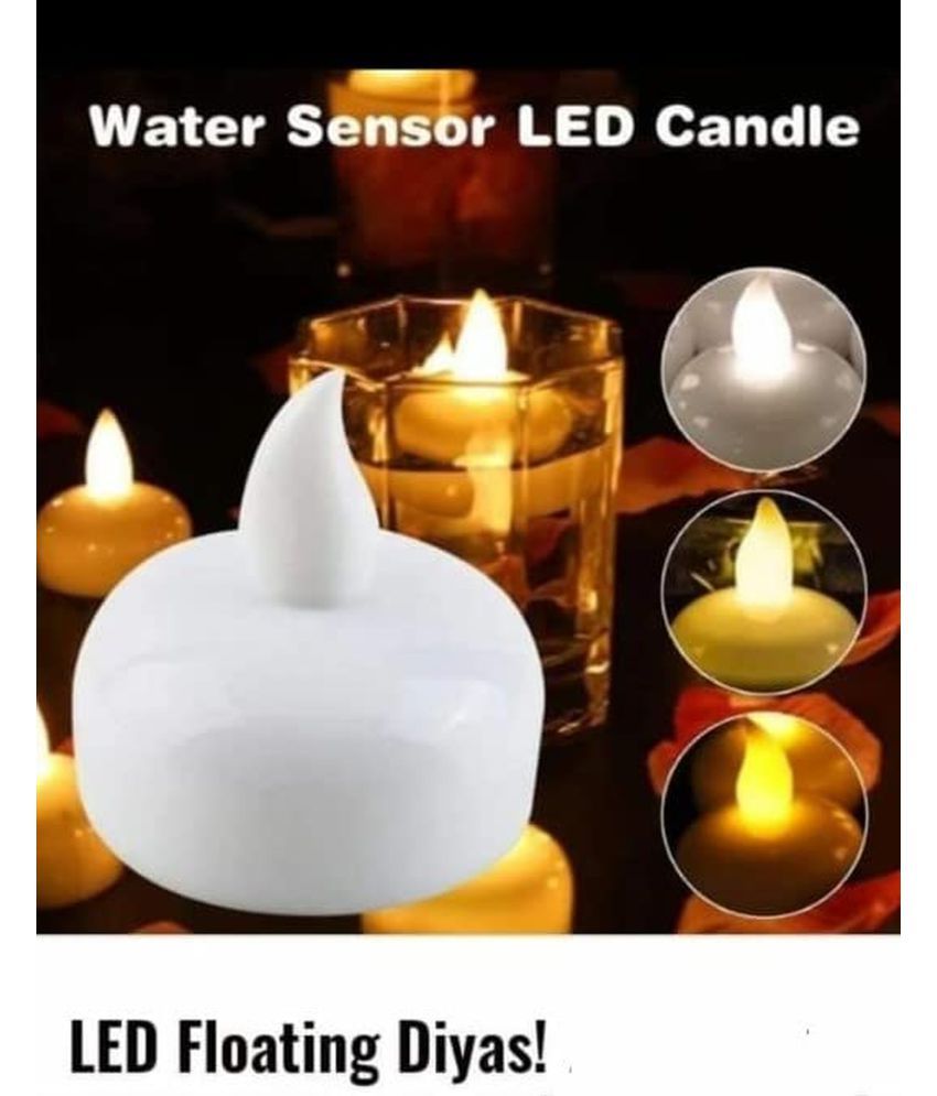 Gatih White Floating Candle ( Pack of 3 ) Buy Gatih White Floating