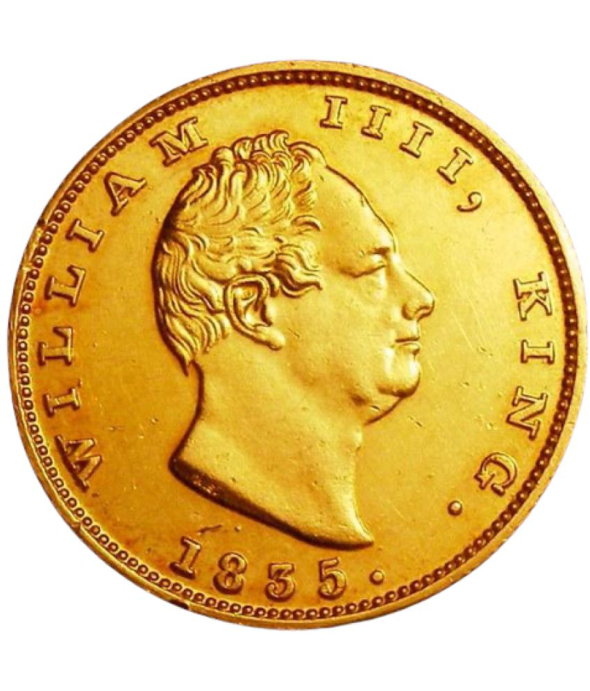    			Hop n Shop - William One Mohur 1835AD Gold Plated 1 Numismatic Coins