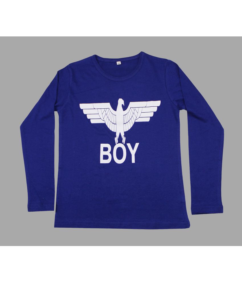 Diaz - Royal Blue Cotton Blend Boy's T-Shirt ( Pack of 1 )