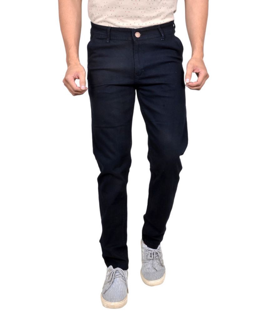 MOUDLIN - Black Denim Slim Fit Men's Jeans ( Pack of 1 )