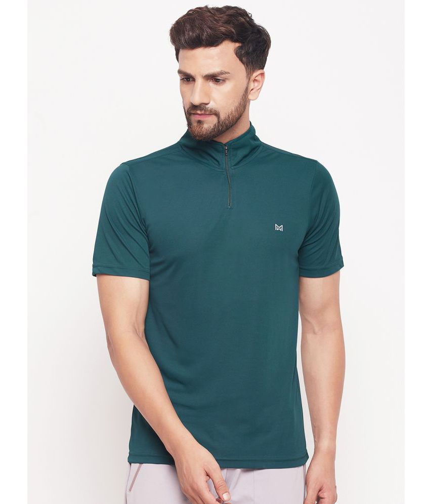     			White Moon - Green Polyester Regular Fit Men's Sports T-Shirt ( Pack of 1 )
