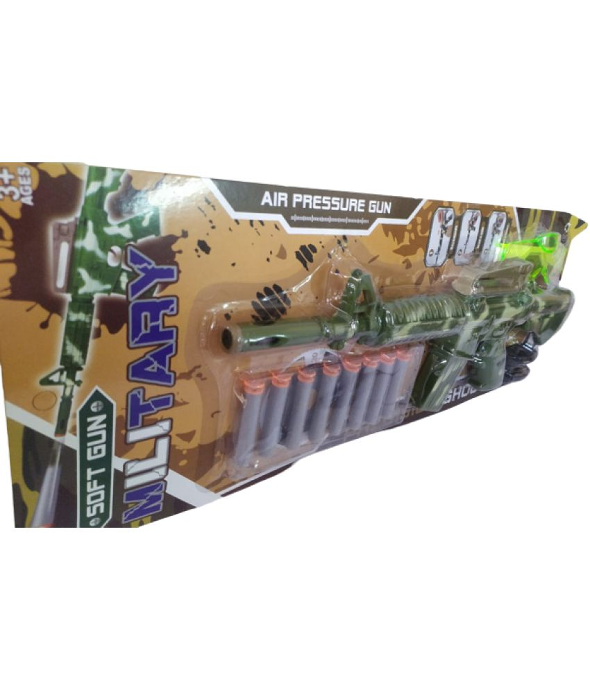 YESKARTFar Flying Fun Air Gun Soft Plastic Military Long Air Precision