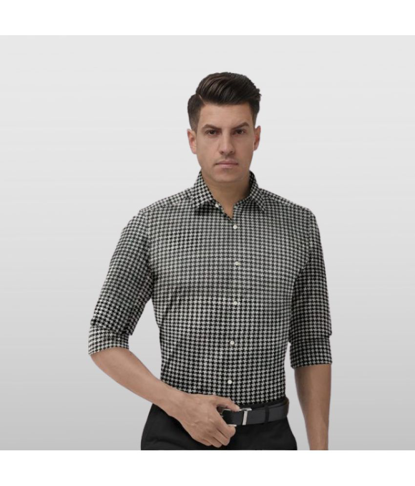     			Alieans - Grey Cotton Blend Slim Fit Men's Formal Shirt ( Pack of 1 )