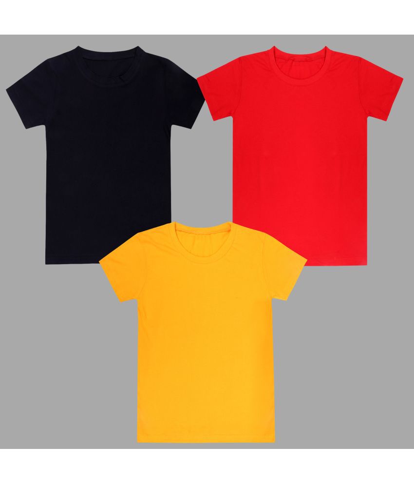 Diaz - Multicolor Cotton Blend Boy's T-Shirt ( Pack of 3 )