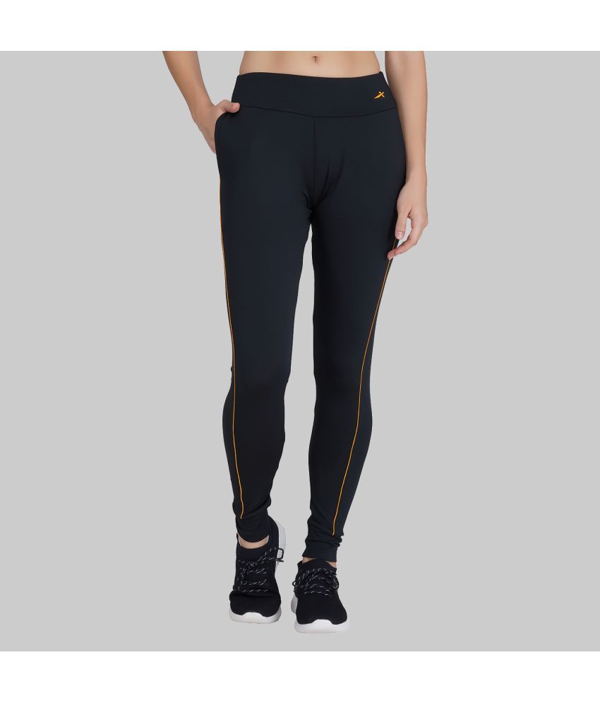     			Vector X - Black Polyester Slim Fit Women's Sports Tights ( Pack of 1 )