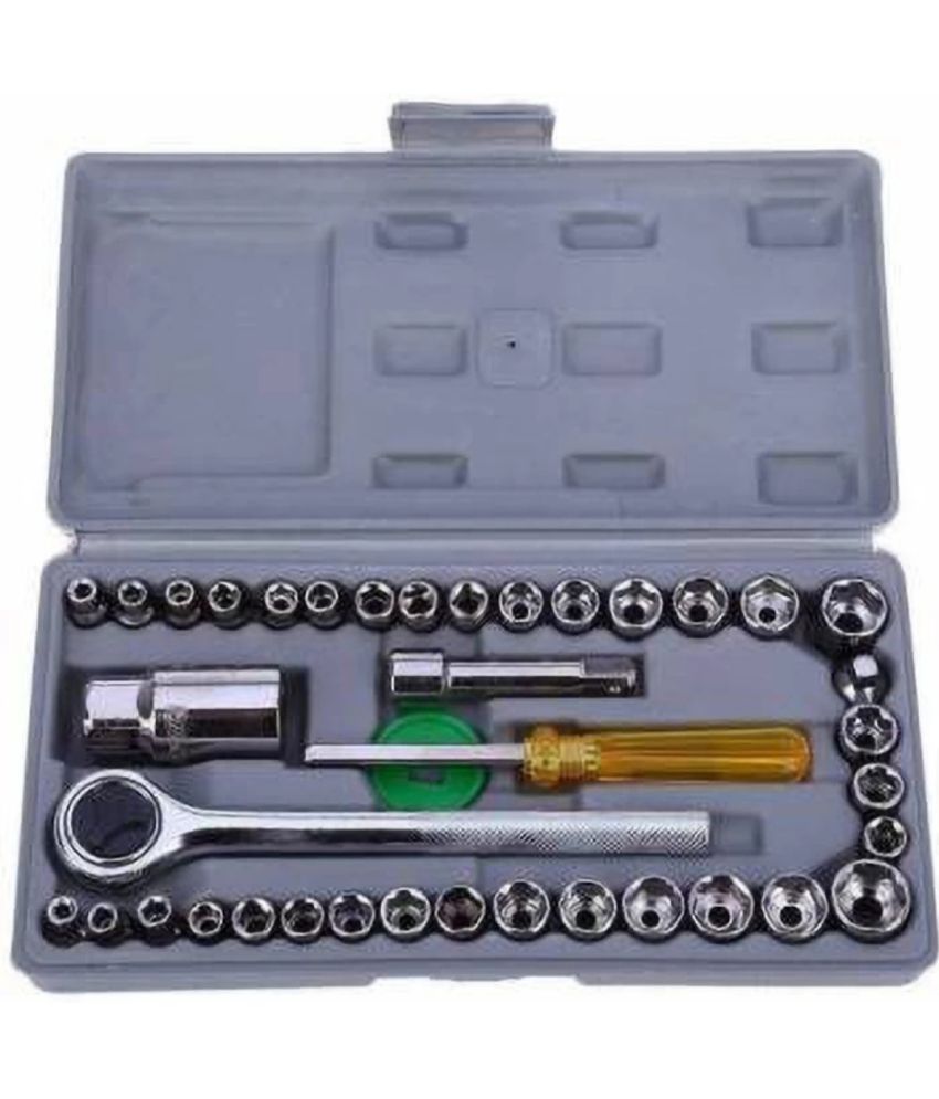     			Aiwa 40 in 1 Screw Driver Set PCS Automobile Motorcycle Tool Box Set Socket Wren Combination Spanner More than 15 Pc