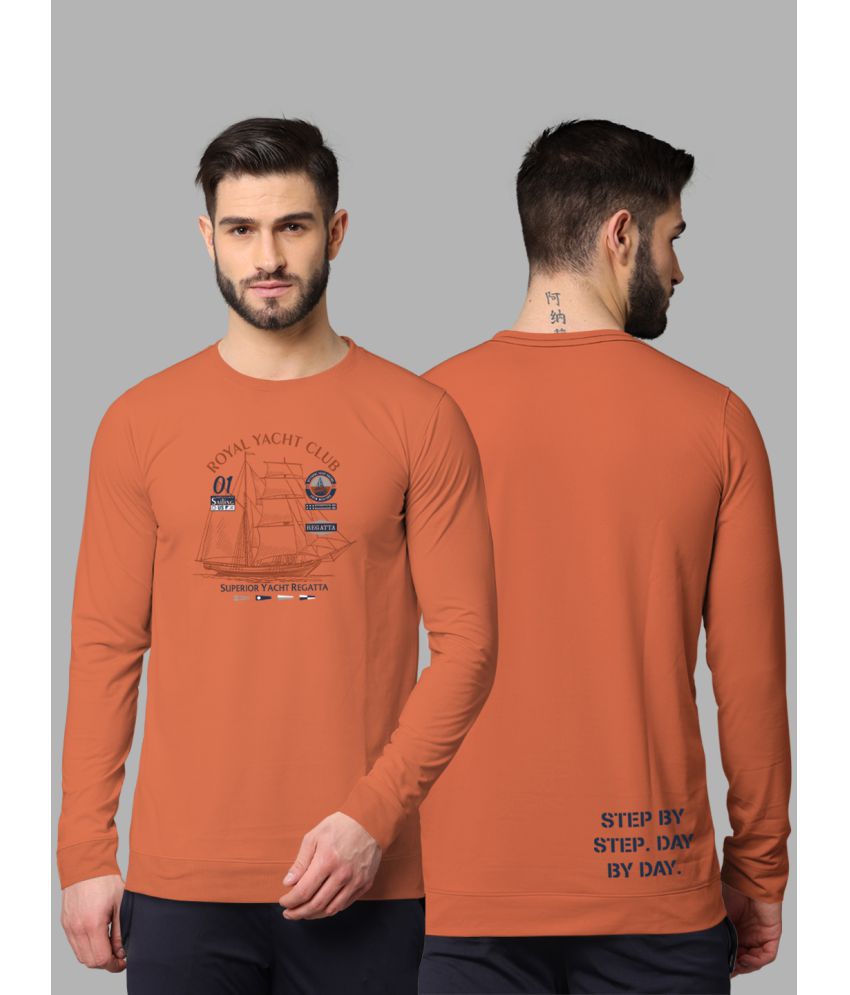     			BULLMER - Orange Cotton Blend Regular Fit Men's Sweatshirt ( Pack of 1 )