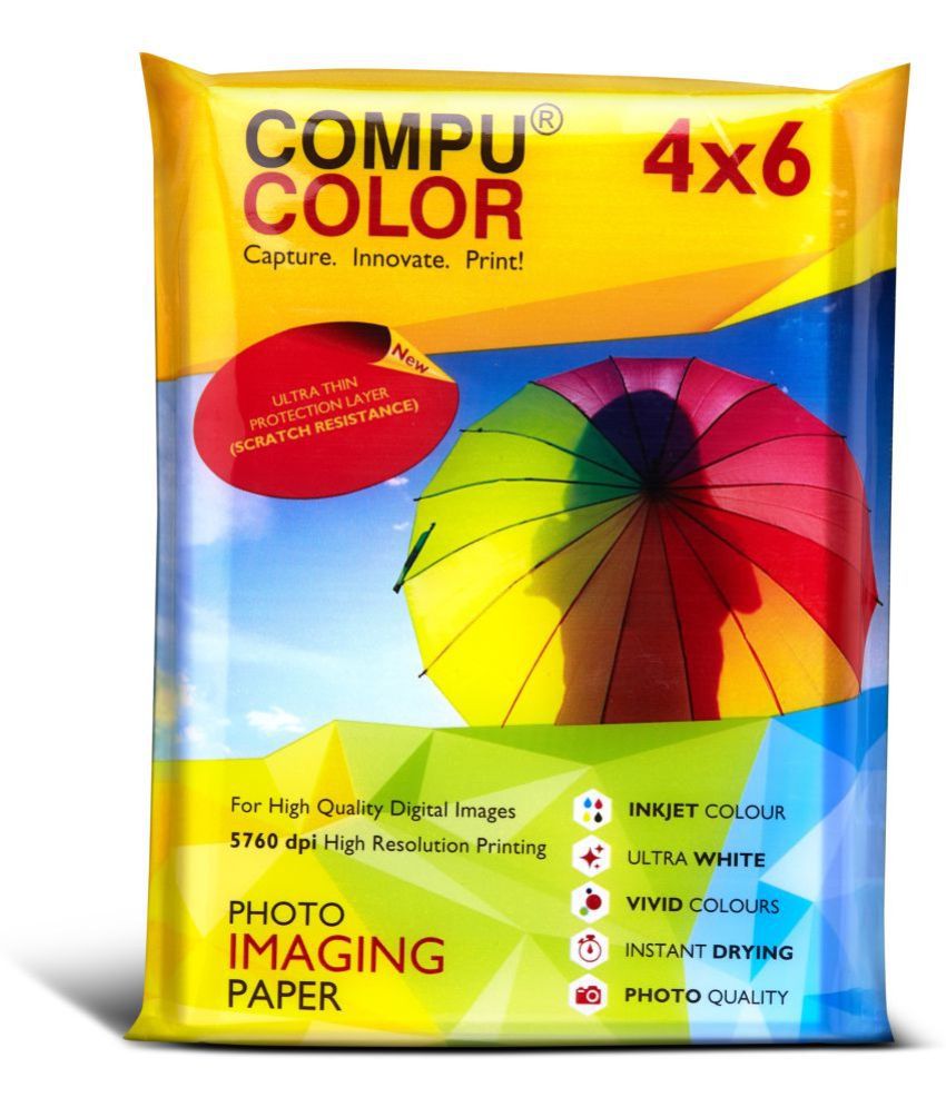     			COMPUCOLOR RESIN COATED TRUE Photo Lustre Photo Paper 275GSM (4x6 inches, 100 sheets)