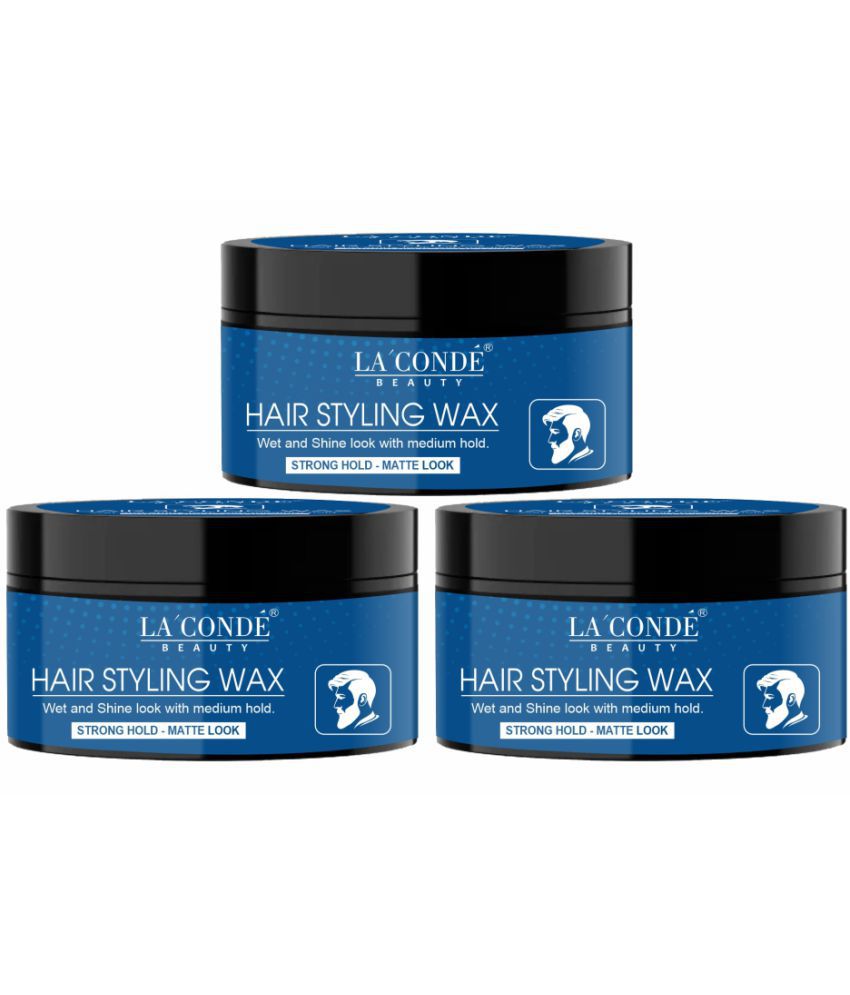     			La'Conde Hair Styling Wax For Men Maximum Hold Wax 50 g Pack of 3
