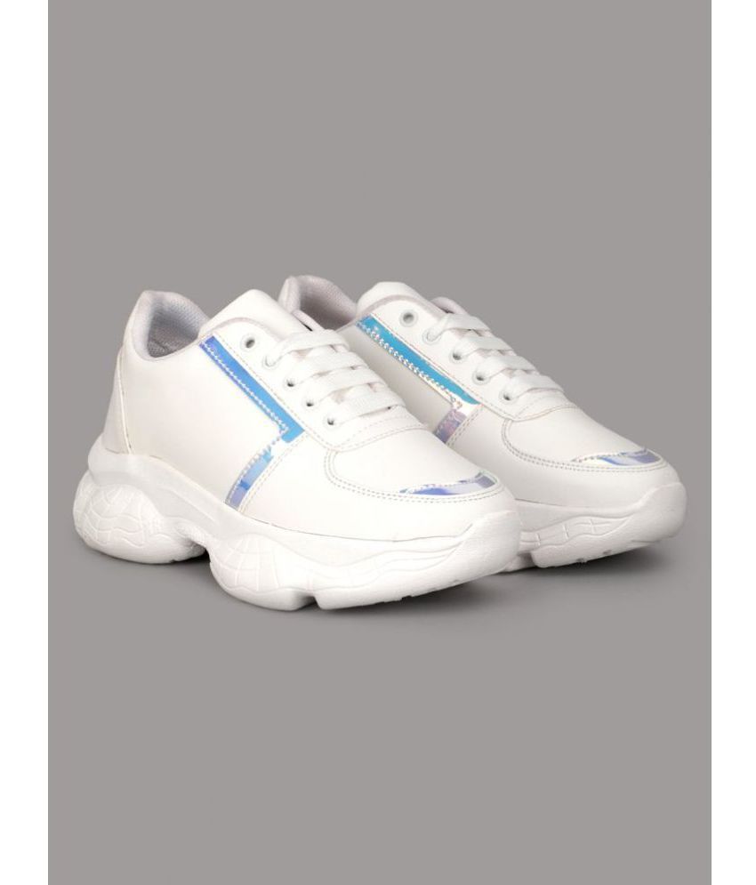     			OneShine - White Women's Sneakers