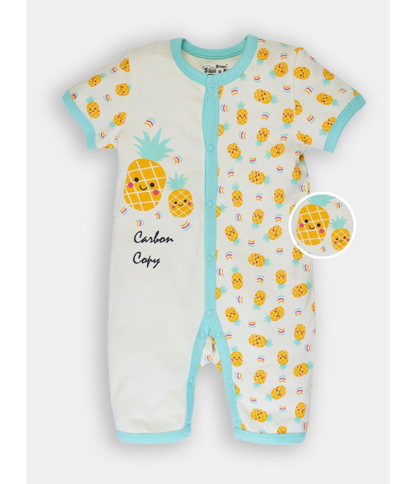     			SWEETIE PIE - Yellow Cotton Blend Rompers For Baby Boy ( Pack of 1 )