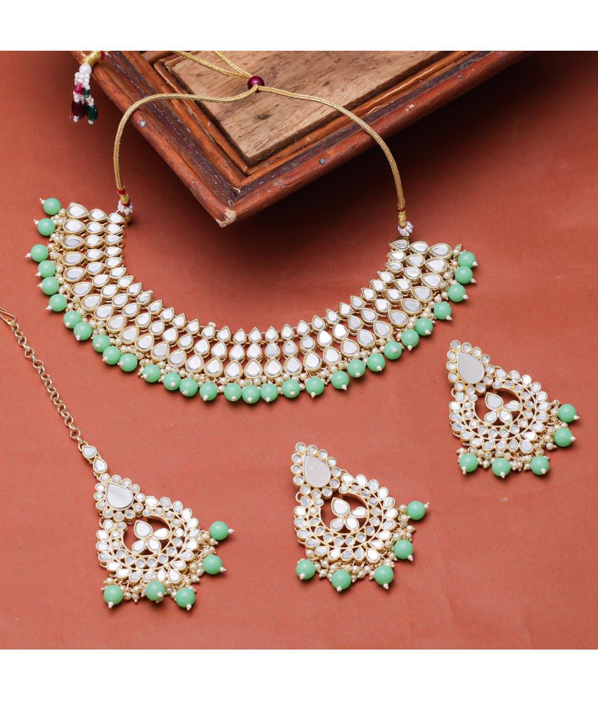     			Sukkhi - Green Alloy Necklace Set ( Pack of 1 )
